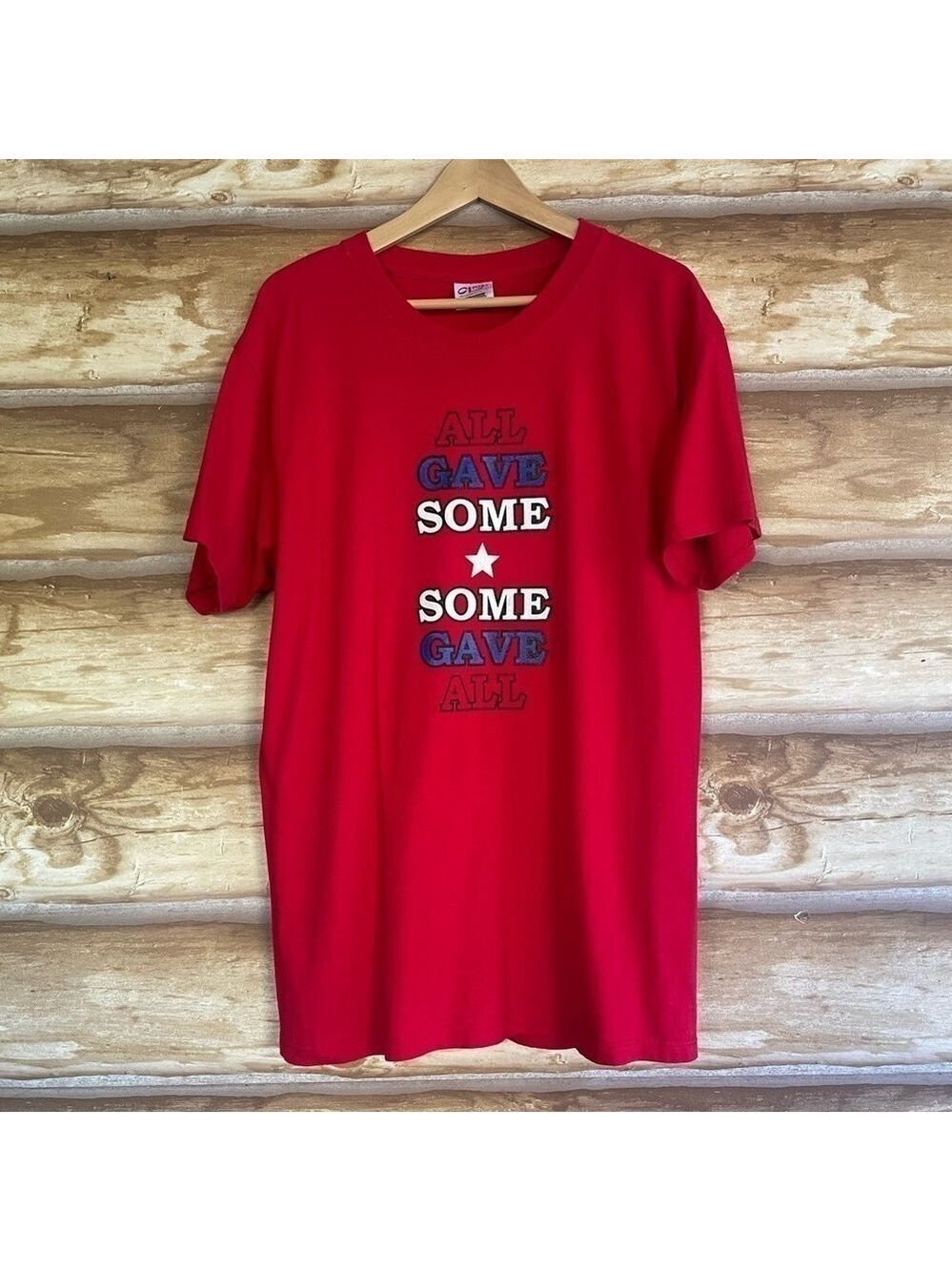 “All Gave Some, Some Gave All” Port & Company All-American Tee size large - Picture 2 of 8